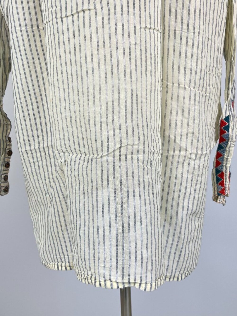 NWOT Johnny Was Stripe Embroidered Long Sleeves Tunic Blouse Top Size S - Picture 8 of 14